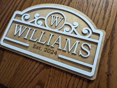 Handcrafted Vintage-Inspired Personalized Name Sign Home Decor - image3